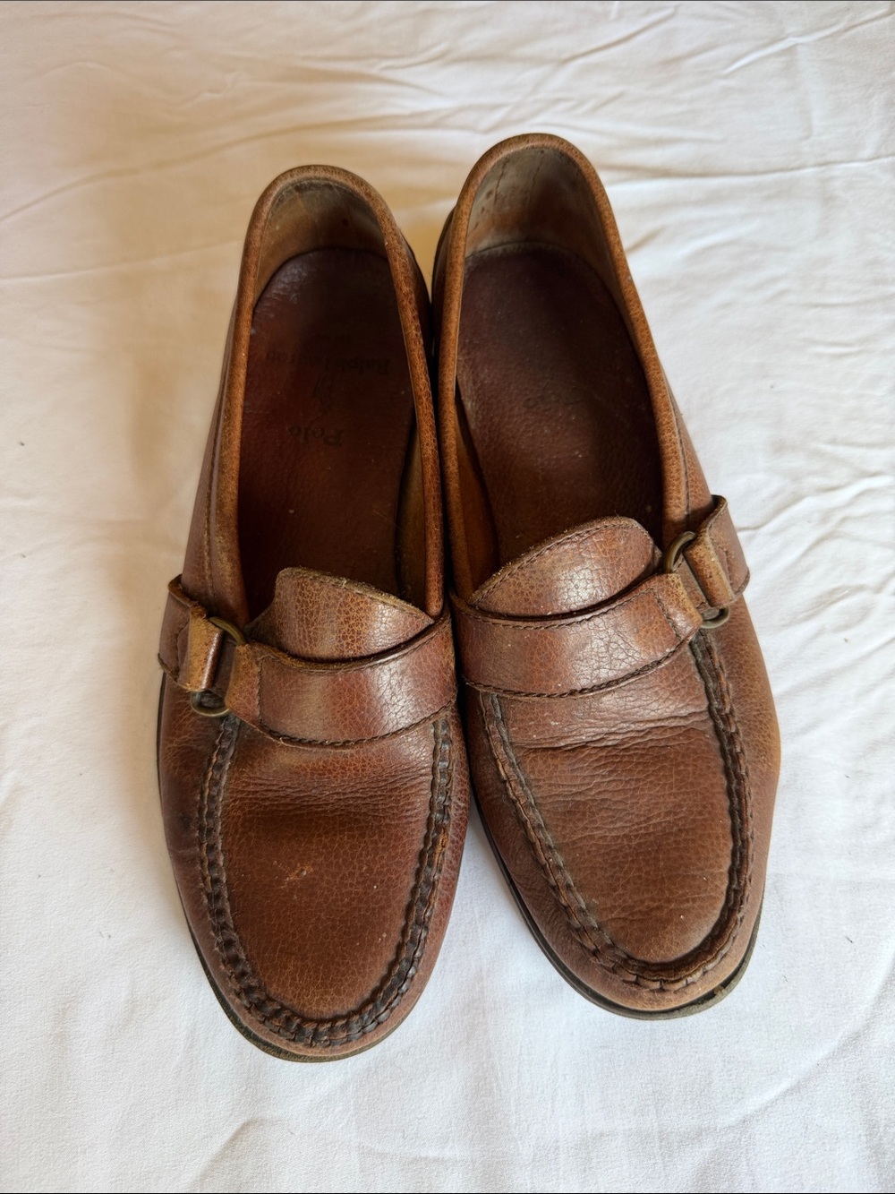 Ralph Lauren Brown Leather Penny Loafers